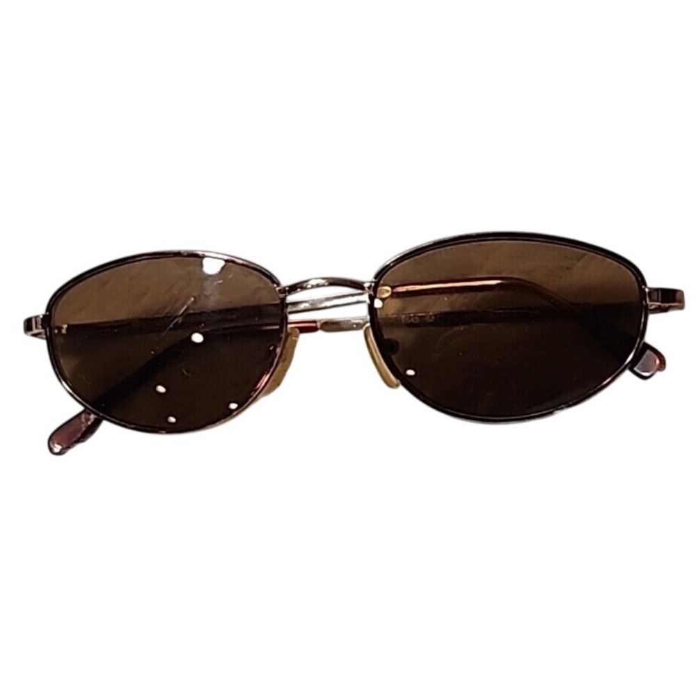 Fendi F543 Vintage Oval Sunglasses Tortoise Gold Metal Frames Italy 52 17 135